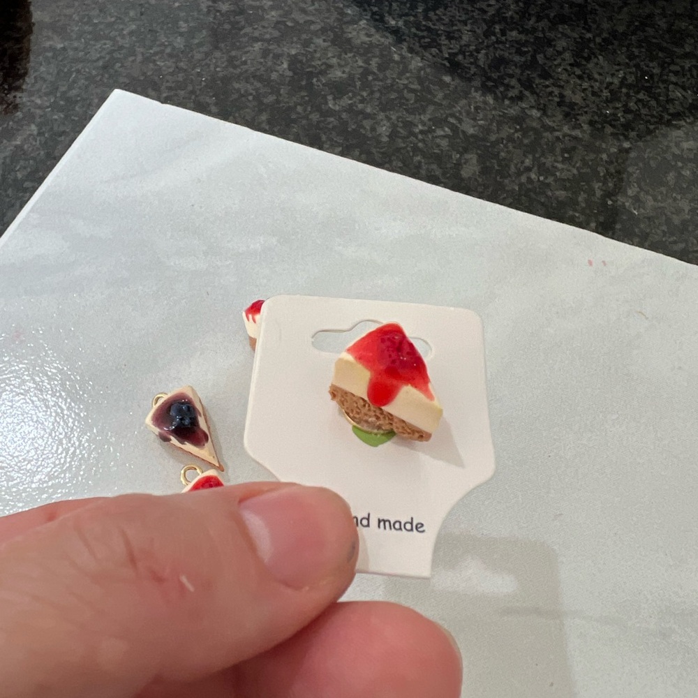 Strawberry Cheesecake Earrings